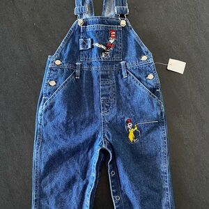 Dr. Seuss brand Overalls with Embroidered Design